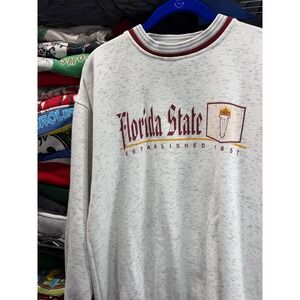 Vintage Gear For Sports Florida State University FSU Sweatshirt Mens Medium Grey
